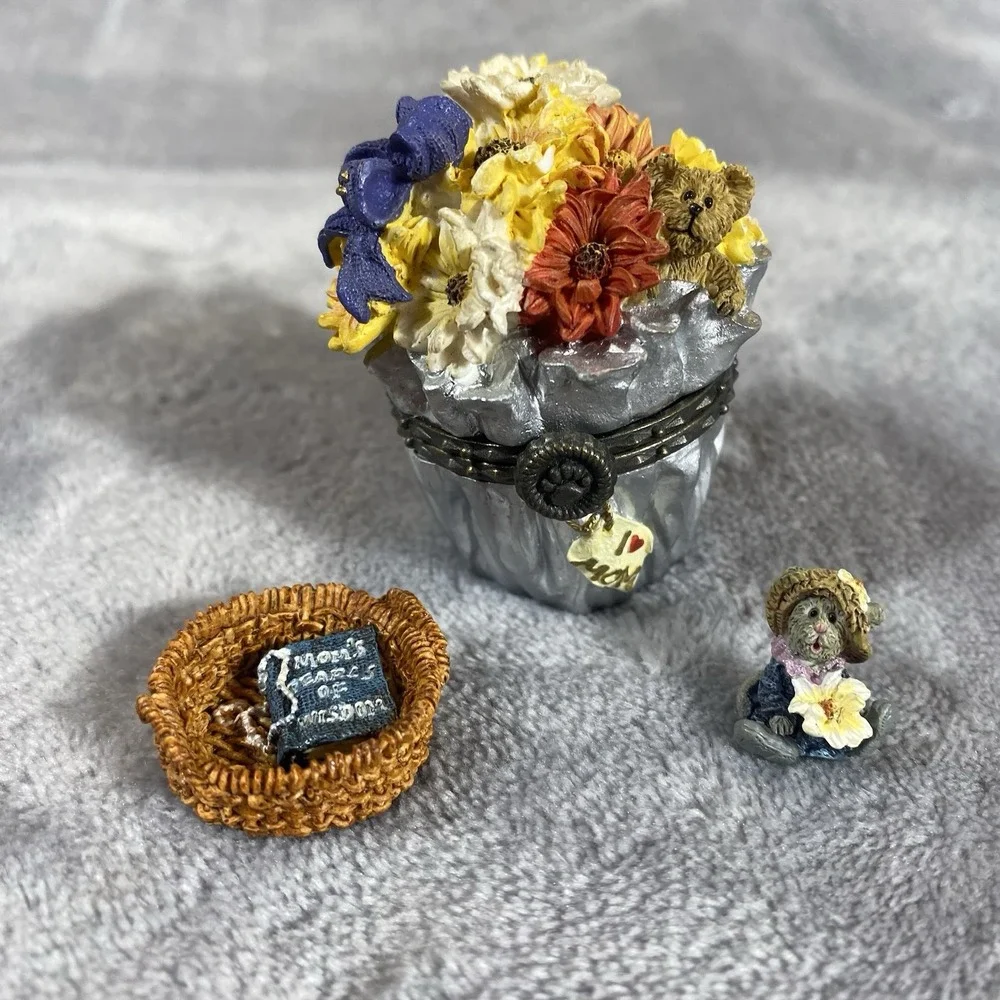 Boyd's Bears Treasure Box Trinket Floras Bloomin Daisy McNibble Mothers Day Gift
